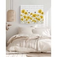 thumbnail image 3 of Yellow Flowers Wall Art for Living Room,Canvas Picture Wall Decor for Bathroom Bedroom,Summer Bee Country Floral Gray Plaid Painting Artwork for Office Kitchen Hallway Dining Room Home Decor 24"x32", 3 of 8