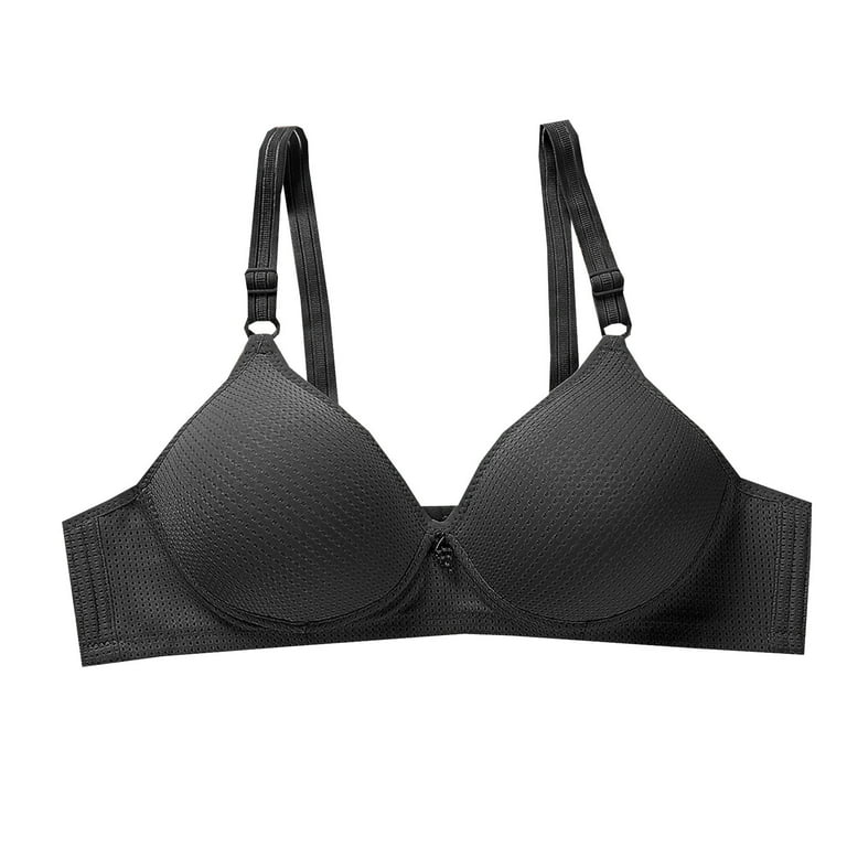 Lopecy-Sta Women's Thin Large Size Breathable Gathered Underwear Women's  Non-steel Bra Daily Bra Discount Clearance Bras for Women Push Up Bras for  Women Black 