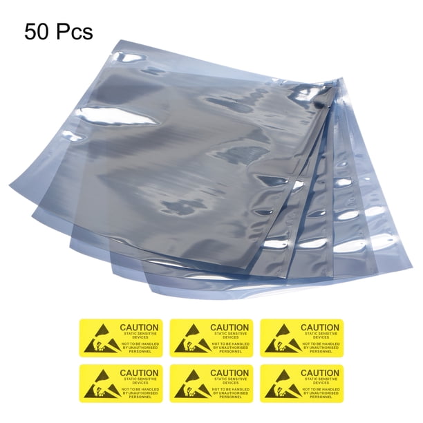 Anti Static Bags Shielding Bag 50pcs 8.7x10inch(22x25cm) Open Top