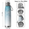 thumbnail image 3 of 29oz Insulated Water Bottle with Tea Infuser, Stainless Steel Travel Mug, Ice Frozen Print, 3 of 6