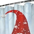 thumbnail image 3 of Winter Snowflake Gnomes Short Shower Curtains,Reusable Show Curtain with Hooks Basic Polyester Fabric Curtains for Thanksgiving Day Fall Party Home Decor, 3 of 5