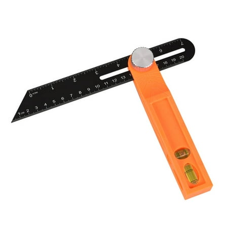 

Bojue Level Activity Angle Ruler T Bevel Square Protractor Horizontal Sliding Work Tool Multipurpose Measuring 20cm