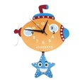 thumbnail image 3 of Nordic Clock Child Wall Clock Bedroom Pendulum Watch Cartoon Home Decoration B, 3 of 10