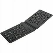 Ergonomic Foldable Bluetooth® Antimicrobial Keyboard, Black