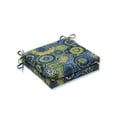 thumbnail image 2 of Pillow Perfect  Outdoor/Indoor Omnia Lagoon Squared Corners Seat Cushion 20x20x3 (Set of 2), 2 of 3