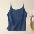 thumbnail image 4 of Gubotare Girls Sleeveless Tops Camisole Tank Tops for Girls, Stretch Undershirts Comfortable Camis Size 7-8 (Navy,7-8 Years), 4 of 4