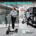 thumbnail image 4 of Scooter Eléctrico X Rush Negro Plegable 500W 30 km/h con Batería de Litio, App Tuya y Pantalla LCD, 4 of 8