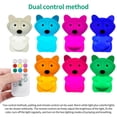 thumbnail image 3 of Fox De Dibujos Animados Luz De Noche De Silicona Suave Linda Carga Usb Pat Light Interruptor De Control Remoto Luz Led Fox Lámpara De Mesa Con Luz Rgb Luz Cálida Para Dormitorio Yuarrent HA018431-00, 3 of 7