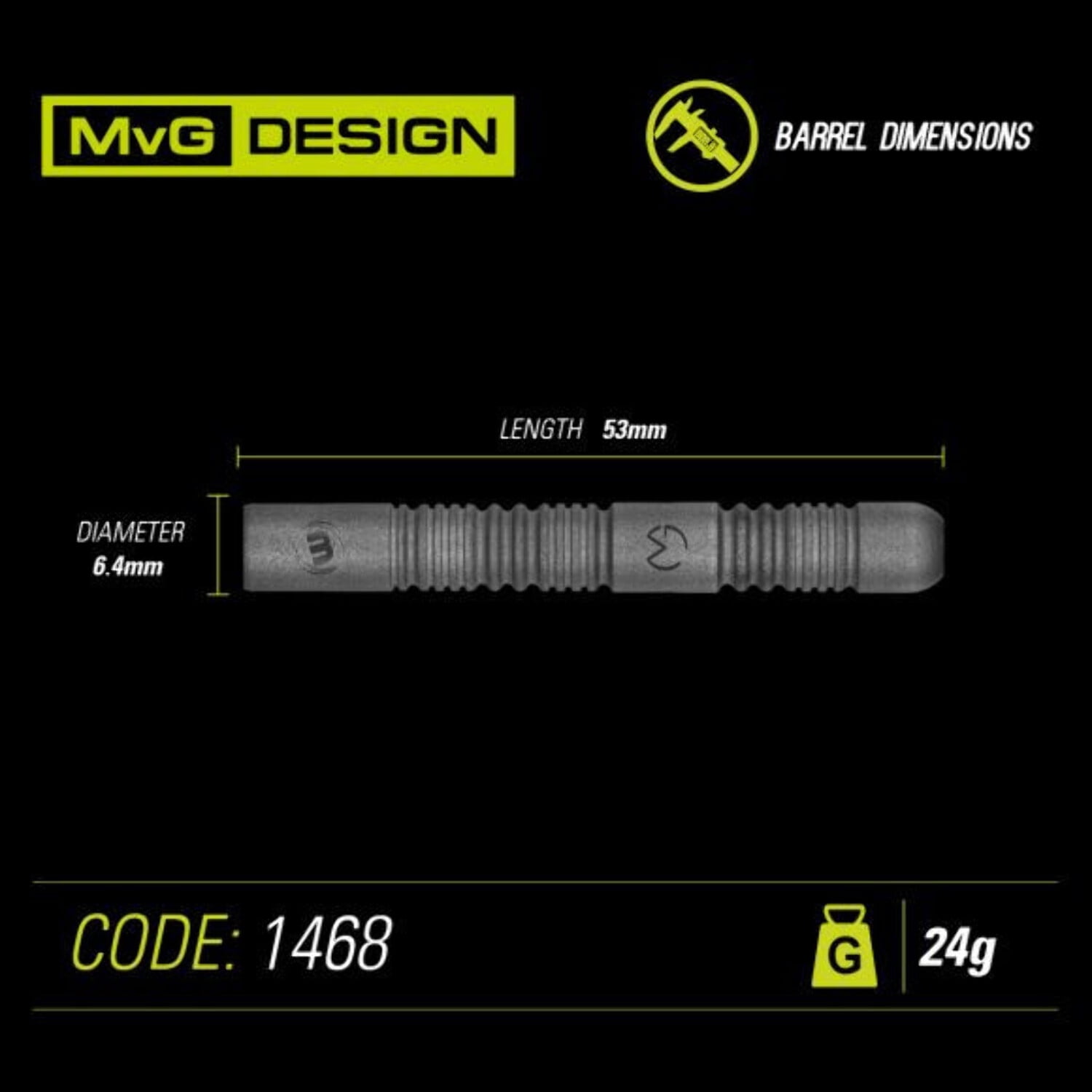MvG Exact Steel Tip Darts - 24g