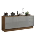 thumbnail image 2 of Madesa Kit 2 Balcones Cocina Sin Encimera Lux Marrón/Gris, 2 of 10