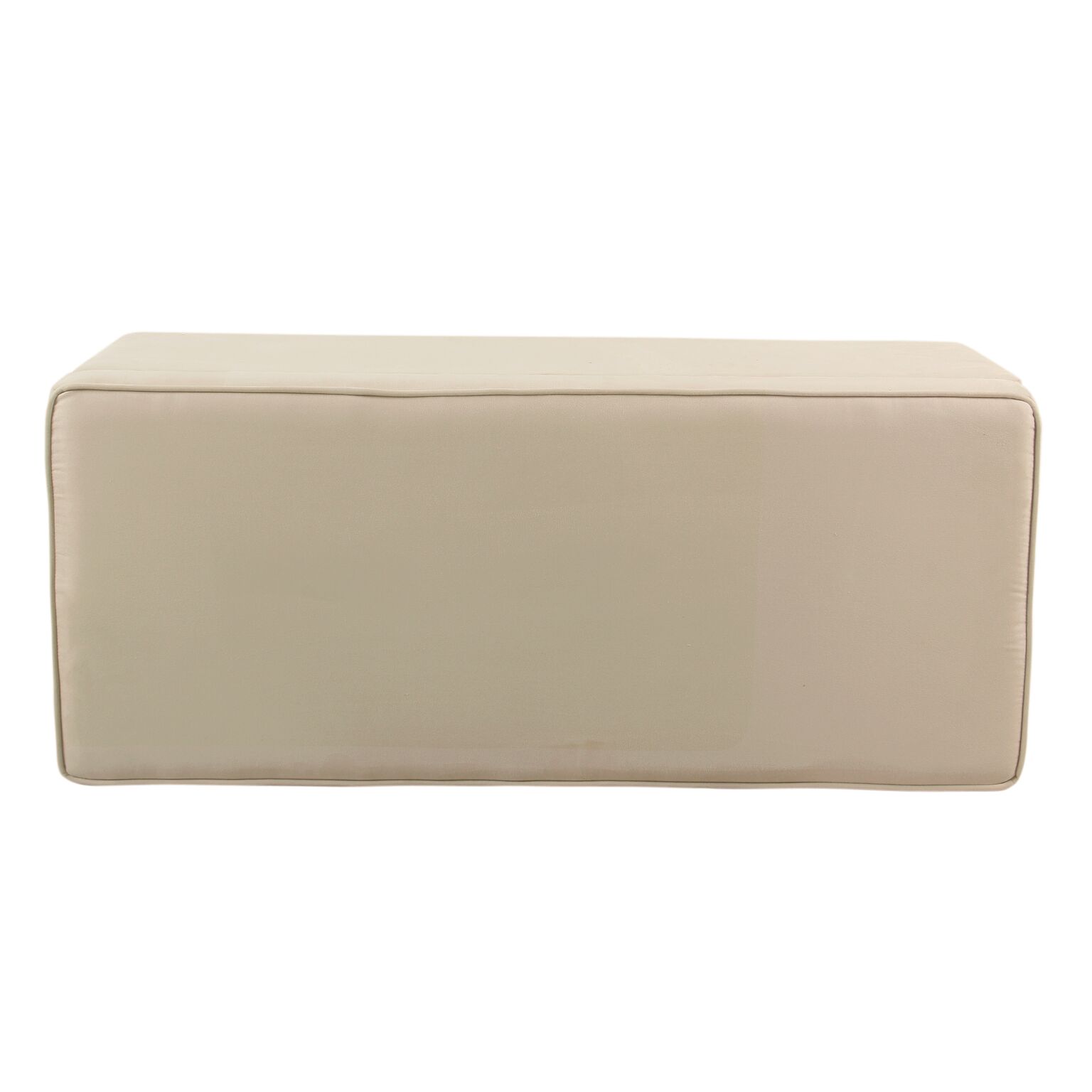 HomePop End of Bed Storage Bench, Cream - image 2 of 6