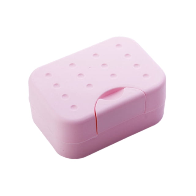 Yhmxh Decoración del baño Estuche de viaje para jabón a prueba de fugas con tapa, jabón portátil en barra para viajar, caja de jabón con mosquetón para baño, ducha, gimnasio, escuela, acampada
