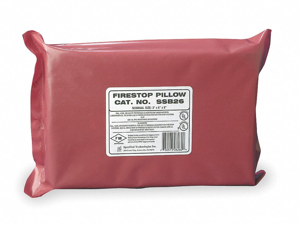 Sti Firestop Pillow,Red,Intumescent SSB26