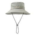 thumbnail image 2 of Duoif Sun Hats for Men Bucket Hats Breathable Wide Brim Summer Fishing Foldable Lightweight Grey, 2 of 7