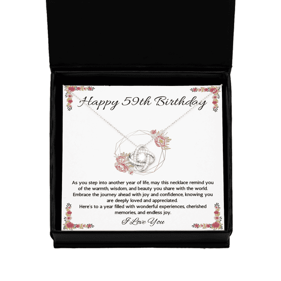 59th Birthday Gift Necklace, 59th Birthday Jewelry, Turning 59, necklace For Wife, Sister, Mom, Woman, Birthday Gift Necklace For 59 Year Old