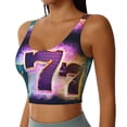 thumbnail image 5 of Sports Bra For Women, 777 Sports Bras For Women High Support, Workout Tank Tops Woman With Removable Cups, 5 of 8