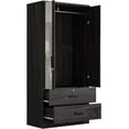 thumbnail image 5 of Woodpeckers Furniture and Mattress Mirrored 2 Door Wardrobe & 2 Drawers, 5 of 6
