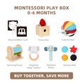thumbnail image 2 of Los juguetes Montessori se ven bien para bebés de 0 a 6 meses, con juguetes 7 en 1, 2 of 8