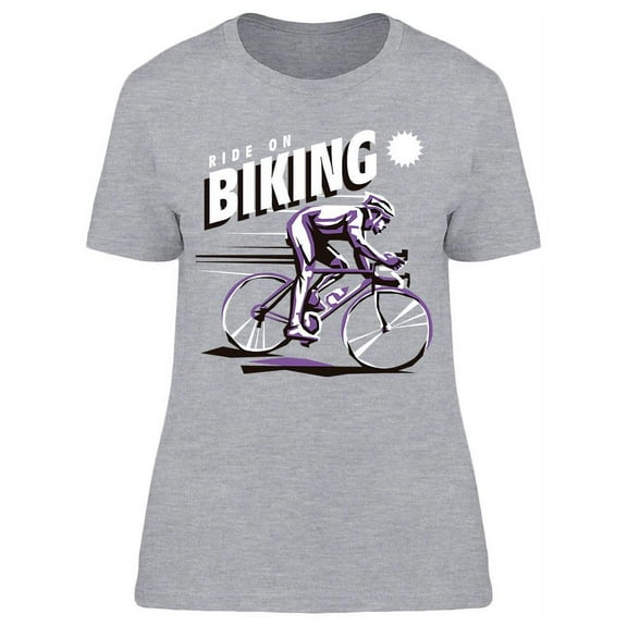 Biking Retro Style T-Shirt Women -Image by Shutterstock, Female XX-Large
