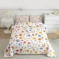 thumbnail image 2 of Feelyou Cartoon Plant Floral Full Size Comforter Sets, Simple French Style Bedding Comforter Set, Kawaii Groovy Flower Reversible Bedding Sets, Luxury Bedroom Decor, 3 Pieces, 2 of 8