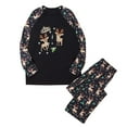 thumbnail image 2 of Pyjama Tenue Parent-Enfant Costumes de Noël Patchwork à Carreaux Imprimé Tenue d'Intérieur Col Rond Manches Longues Pyjama Ensembles Deux Pièces Pyjamas Mignons en Liquidation, 2 of 9