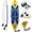 Yellow, variant on Costway 6' Surfboard Foamie Body Surfing Board W/3  Fins & Leash for Kids Adults Red
