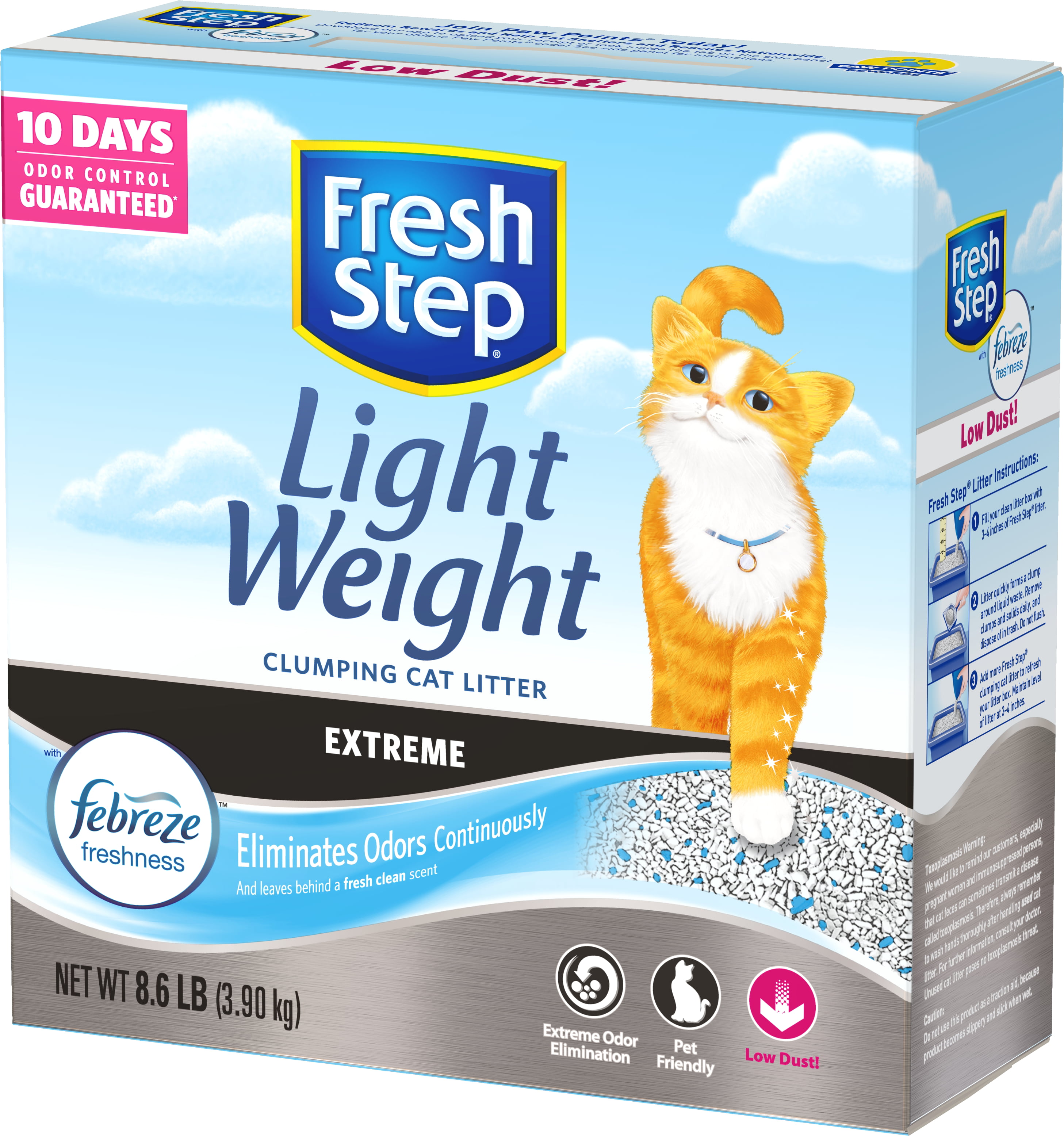 Fresh Step Lightweight Extreme Scented Litter with the Power of Febreze
