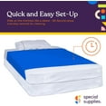 thumbnail image 2 of Special Supplies Compression Sheet for Kids – Breathable, Cool & Stretchy Alternative to Weighted Blankets – Sensory Blanket for Calming Sleep, Blue (Full), 2 of 9