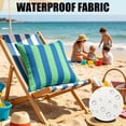 thumbnail image 4 of Outdoor Waterproof Pillow Covers,Easy to Clean Stripes Decoratives for Patio Couch Sofa Garden Sofa Bedroom 17.72x17.72 Inch, 4 of 6