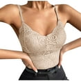 thumbnail image 6 of Xixinqiwan Womens Lace Tank Tops V Neck Spaghetti Strap Camisole Solid Mesh Hollow Out Tank Going Out Tops, 6 of 9