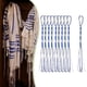 thumbnail image 5 of Juego de 10 tzitzits tradicionales judíos, adornos colgantes, decoración multifuncional para el hogar. Azul Blanco, 5 of 9