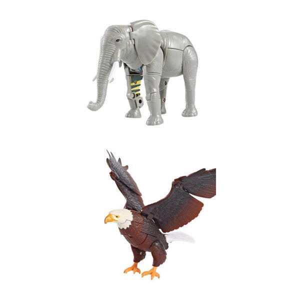 2/set Realista Figuras de Animales Y águila Transformación Robot Juguete Regalo de Cumpleaños Playset Zulema Juguetes transformadores