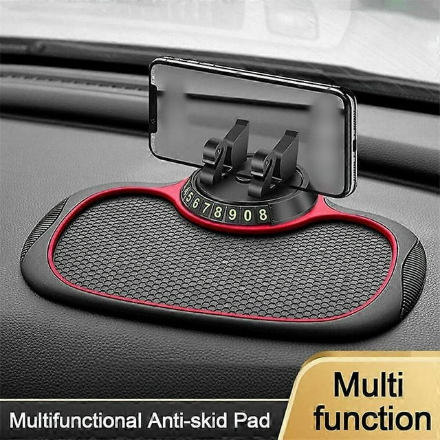 Car Stand Anti Skid Pad Non Slip Dashboard Mount Mat Number Parking Phone Holder