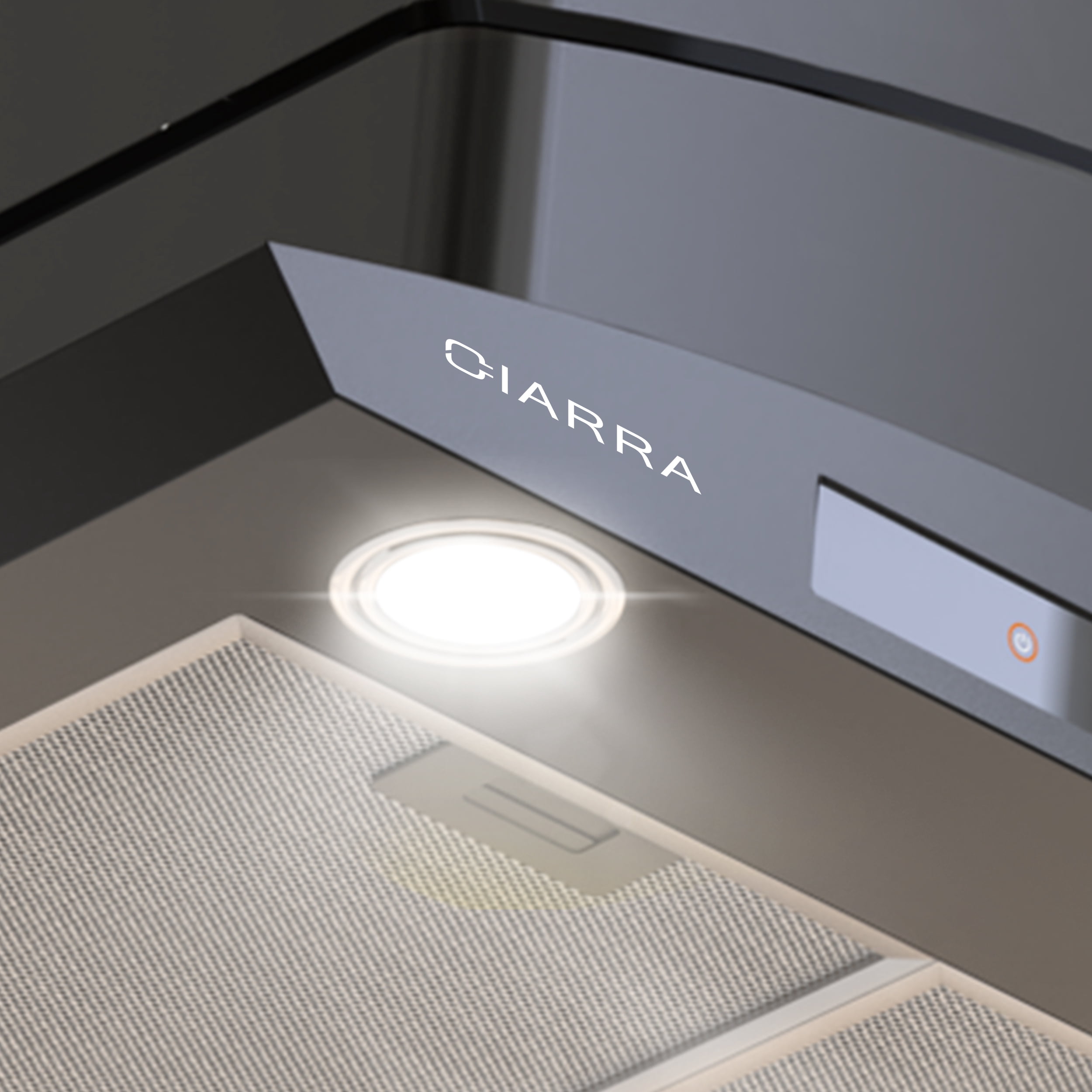 CIARRA Wall Mount Range Hood 30 inch with Tempered Glass Black Vent Hood CAB50275