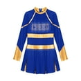 thumbnail image 3 of inhzoy Girls High School Musical Festival Cheerleading Uniforms Shiny Sequins Cheer Outfit Cheer Leader Dresses Blue 8, 3 of 5
