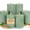 Sage Green, variant on 6 Pack Sage Green Soy Pillar Candles - 330H Total Burn Time - 2.8x4” Rustic Textured Natural Wax- Smokeless & Clean Burning Unscented Hand-Poured Candles for Spring Home, Modern Farmhouse Decor