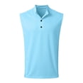 thumbnail image 4 of JTieacloth High Neck Tops for Men Men's Sleeveless Tank Top Casual Breathable Comfortable Loose Fit Button Down Summer Workout Gym Outdoor Hiking, 4 of 5