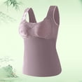thumbnail image 1 of Ropa interior térmica para mujer, sujetador sin espalda de encaje de color cálido de invierno con almohadillas extraíbles, ropa interior integrada con forro polar, capa base, ropa interior cálida, suj, 1 of 9