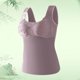 thumbnail image 1 of Ropa interior térmica para mujer, sujetador sin espalda de encaje de color cálido de invierno con almohadillas extraíbles, ropa interior integrada con forro polar, capa base, ropa interior cálida, suj, 1 of 9