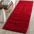 thumbnail image 6 of SAFAVIEH Laguna Neven Plush Solid Shag Area Rug, Red, 4' x 6', 6 of 8