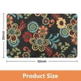 thumbnail image 4 of Modern Green Floral Rug 20x32 Inch - Non-Slip, Washable Area Rug for Entryway, Bedroom, Bathroom, Laundry Room - Small Distressed Accent Floor Carpet, 4 of 5