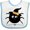 White/Blue, variant on Inktastic Halloween Witch Spider Girls Baby Bib