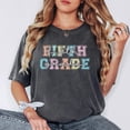 thumbnail image 4 of Fifth Grade Shirt for Teacher 5th Grade Oversized Tee with Bold Pastel Font for Teachers Aide Pepper Shirt Adult X-Large, 4 of 5