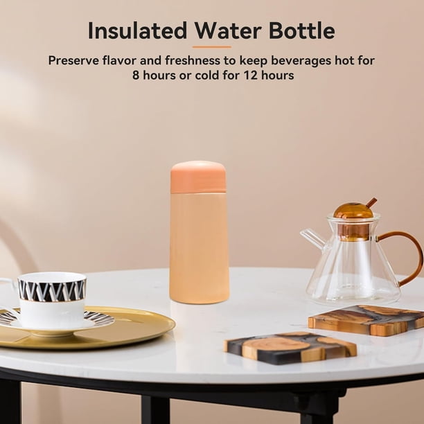 Exllena Mini Gourde Isotherme 150ml, Petite Bouteille Isotherme en Acier Inoxydable pour Boissons Chaudes et Froides, Mini Flask Facile à Transporter - 100% étanche (Rose Exllena Mini Gourde Isotherme 150ml, Petite Bouteille Isotherme en Acier Inoxydable pour Boissons Chaudes et Froides, Mini Flask Facile à Transporter - 100% étanche (Rose
