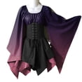 thumbnail image 2 of Disfraz de Halloween, vestido renacentista, medieval, retro, gótico, traje de escenario, 2 of 6