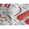 thumbnail image 4 of Ambesonne I Love You Quilted Bedspread Set 3 Pcs, Newspaper Words, Queen Size, White Black, 4 of 5