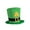 green#07, variant on EGNMCR St. Patricks Day Top Hat Irish Shamrockes Green Velvet Hat, Leprechaun Costume Green Top Hat Leprechaun Hat for Men Women Adult Kids St. Patricks Day Party Costume