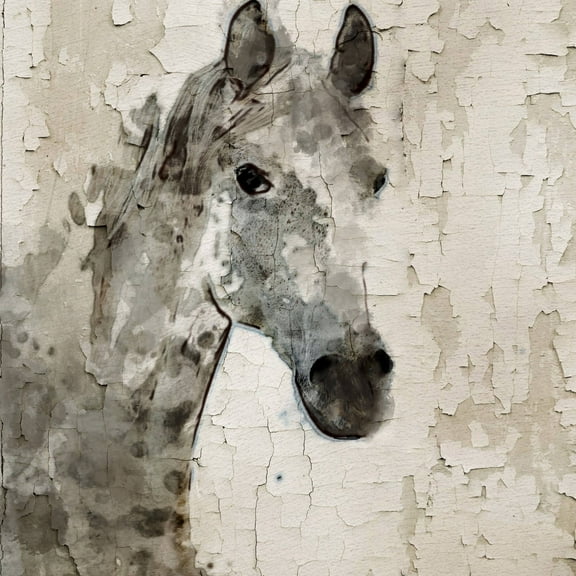Glaeta Horse Painting Print on Wrapped Canvas