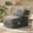 Light Gray, variant on ANPOO 82" Single Corduroy Convertible Sleeper Sofa - Folding, Pillow Included, Back Support, Side Pocket, Zippers, Handles and Straps, Portable for Living Room & Bedroom, Dark Gray