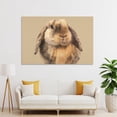 thumbnail image 4 of A Cute Rabbit with Drooping Ears Canvas Art Poster And Wall Art Picture Print Modern Family Bedroom Decor Posters,Unframe-style,08x12inch(20x30cm), 4 of 8